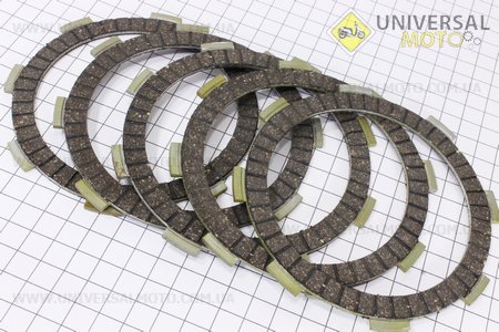 Диск зчеплення комплект 5шт. Китай (Запчастини на мотоблок з двигуном 178 и 186F / UM6020-V39)