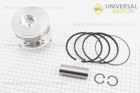 Поршень, кільця, палець комплект 186F 86мм STD (форкамера в формі "Конуса"). Китай (Запчастини на мотоблок з двигуном 178 и 186F / UM6020-V47)