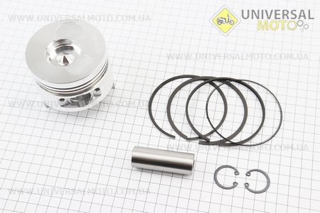 Поршень, кільця, палець комплект 178F 78мм +0,25 (форкамера в формі "Конуса"). Китай (Запчастини на мотоблок з двигуном 178 и 186F / UM6020-V49)
