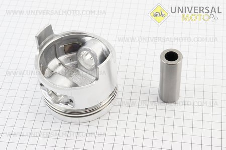 Поршень, кільця, палець комплект 186F 86мм +0,25 (форкамера в формі "Конуса"). Китай (Запчастини на мотоблок з двигуном 178 и 186F / UM6020-V50)