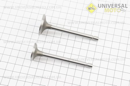 Клапан впускний (h-79,8; D-30,5; d-6), випускний (h-79,8; D-25,5; d-6) комплект 2шт 178F. Китай (Запчастини на мотоблок з двигуном 178 и 186F / UM6020-V58)