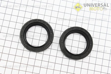 Сальник 35x50x10 коленвалу 186F комплект 2шт. Китай (Запчастини на мотоблок з двигуном 178 и 186F / UM6020-V67)