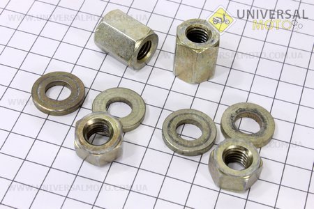 Гайка, шайба крепления головки к - кт 3шт 186F