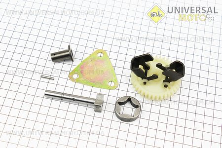 Насос масляний в зборі комплект 6шт 178F. Китай (Запчастини на мотоблок з двигуном 178 и 186F / UM6021-V67)