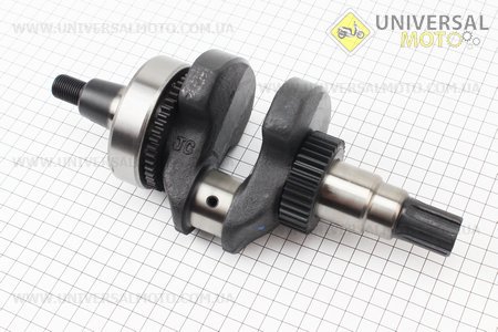 Колінвал 178F під шліц + шестерні + підшипник, запресованих. Китай (Запчастини на мотоблок з двигуном 178 и 186F / UM6021-V83)