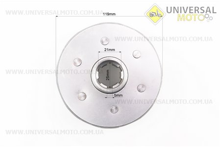 Зчеплення в зборі (корзина d-25мм, внутрішня частина d-20мм). Китай (Запчастини на мотоблок з двигуном 178 и 186F / UM6021-V96)