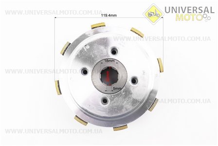 Зчеплення в зборі (корзина d-25мм, внутрішня частина d-20мм). Китай (Запчастини на мотоблок з двигуном 178 и 186F / UM6021-V96)