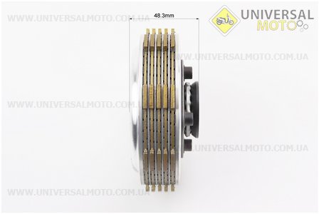 Зчеплення в зборі (корзина d-25мм, внутрішня частина d-20мм). Китай (Запчастини на мотоблок з двигуном 178 и 186F / UM6021-V96)