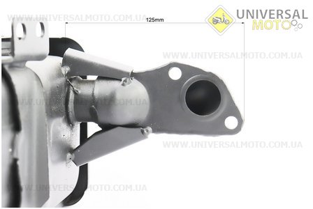 Глушник 178F. Китай (Запчастини на мотоблок з двигуном 178 и 186F / UM6021-V98)