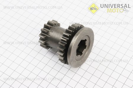 Шестерня КПП первинного валу Z = 14x25. Китай (Запчастини на мотоблок з двигуном 178 и 186F / UM6021-V99)
