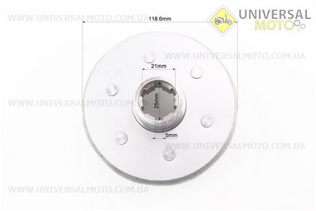 Зчеплення - корзина d-25мм Тип №1. Китай (Запчастини на мотоблок з двигуном 178 и 186F / UM6022-V46)