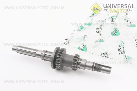 Вал КПП первинний + шестерня Z=14x25. Viper (Запчастини на мотоблок з двигуном 178 и 186F / UM6022-V47)