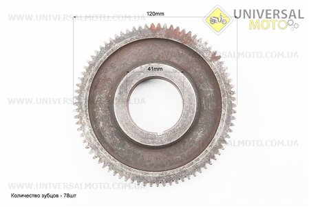 Шестерня розподільчого валу 186F/190F/192F. Китай (Запчастини на мотоблок з двигуном 178 и 186F / UM6022-V58)
