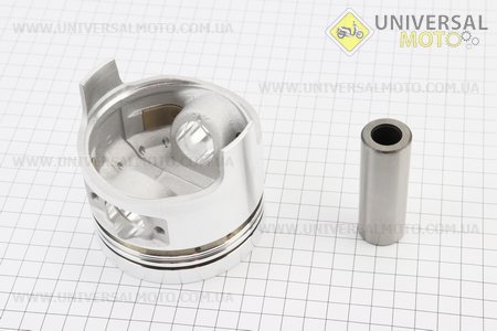 Поршень, кільця, палець комплект 186F 86мм +0,50 (форкамера в формі "Конуса"). Китай (Запчастини на мотоблок з двигуном 178 и 186F / UM6023-V42)