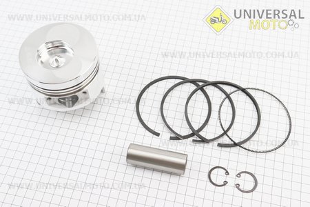 Поршень, кільця, палець комплект 186F 86мм +0,50 (форкамера в формі "Конуса"). Китай (Запчастини на мотоблок з двигуном 178 и 186F / UM6023-V42)