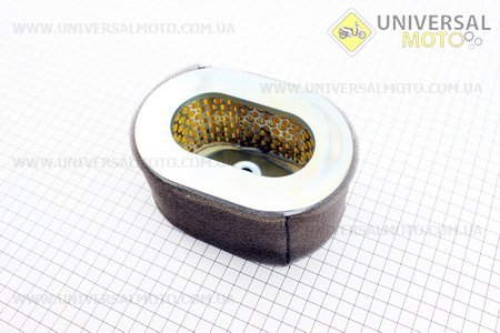 Фильтр воздушный - элемент бумажный 70х145х100мм (для генератора 4-6кВт) 186F. Китай (Мотоблочный двигатель 178/186F / UM6023-V94)