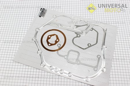 Прокладки двигателя 186F ZUBR комплект 5 штук . TATA (Мотоблочный двигатель 178/186F / UM6024-V07)