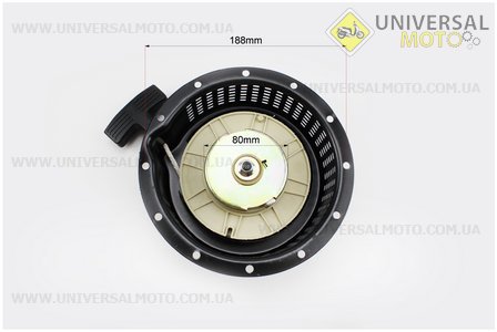 Стартер ручной в сборе 178FS (с двумя кулачками, вращение против часовой стрелки). Китай (Мотоблочный двигатель 178/186F / UM6024-V75)