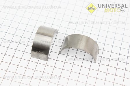 Вкладыш шатуна 186F, комплект 2 штуки + 0,50. ТАТА (Мотоблочный двигатель 178/186F / UM6025-V28)