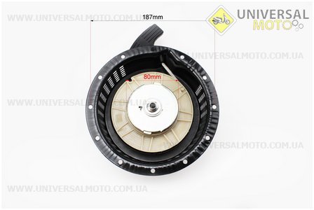 Стартер ручний в зборі 178F (з двома кулачками). TATA (Запчастини на мотоблок з двигуном 178 и 186F / UM6025-V31)