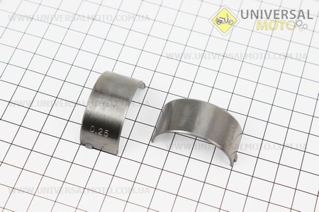 Вкладиш шатуну 178F комплект 2шт +0,25. TATA (Запчастини на мотоблок з двигуном 178 и 186F / UM6025-V34)