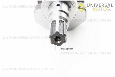 Колінвал 178F під шліц + шестерні + підшипник. TATA (Запчастини на мотоблок з двигуном 178 и 186F / UM6025-V55)