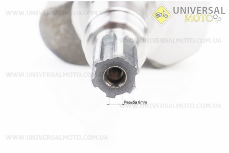 Коленвал 186F под шлиц. ТАТА (Мотоблочный двигатель 178/186F / UM6025-V58)