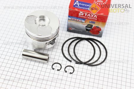 Поршень, кольца, палец, комплект 178F 78мм STD (форкамера в форме "Усечённого конуса"). ТАТА (Мотоблочный двигатель 178/186F / UM6025-V80)
