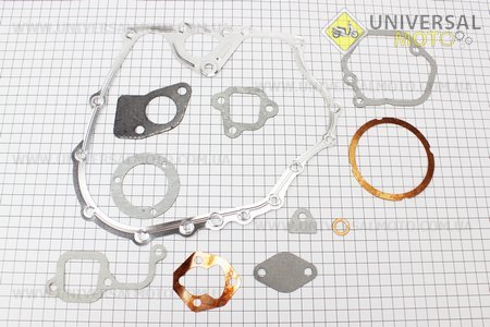 Прокладки двигателя 170F Витязь/Кама, комплект 11 штук. Китай (Мотоблочный двигатель 178/186F / UM6025-V93)