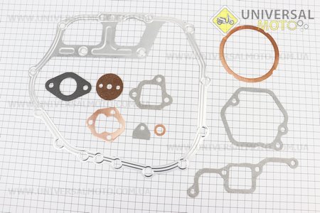 Прокладки двигуна 178F 78мм Витязь / Кама 2 отвори, комплект 10 деталей. Viper (Запчастини на мотоблок з двигуном 178 и 186F / UM6026-V10)