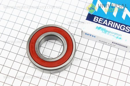 Підшипник 6206 2RS (30x62x16). NTN (Підшипники / UM6026-V88)