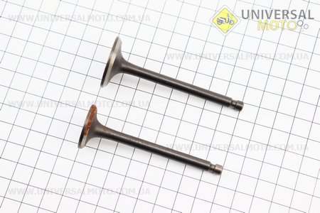 УЦІНКА МБ-D178F / 186F Клапан впускний (h-79,8; D-30,4; d-6), випускний (h-79,8; D-25,5; d-6) комплект 2шт 178F, широка канавка сухаря ( іржавий, см. фото). Китай (Уцінка / UM6027-V78)