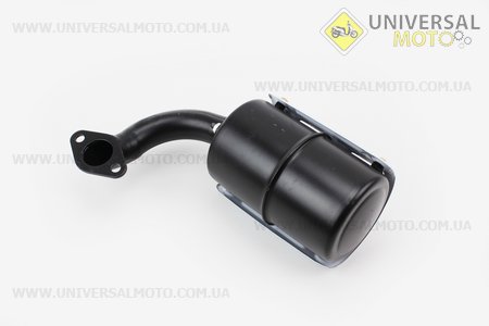 Глушник R180NM (з коліном 2 отвори). Viper (Запчастини на мотоблок з двигуном 175 та180N / UM6030-V02)