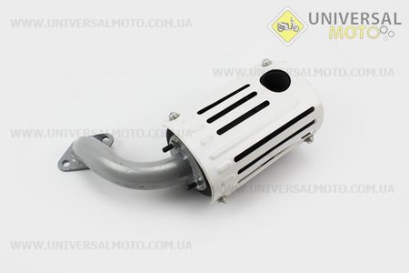 Глушник R180NM (з коліном 2 отвори). Viper (Запчастини на мотоблок з двигуном 175 та180N / UM6030-V02)