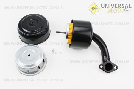 Фільтр повітряний у зборі з паперовим елементом. Китай (Запчастини на мотоблок з двигуном 175 та180N / UM6030-V03)