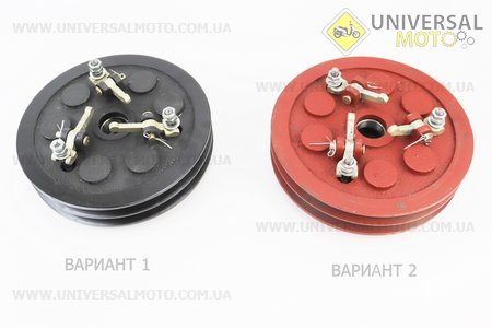 Зчеплення в зборі (два паза). Китай (Запчастини на мотоблок з двигуном 175 и 195N / UM6030-V10)