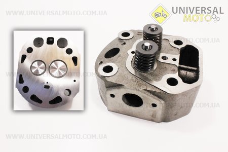 Головка циліндра R180NM у зборі, з форкамерою. Китай (Запчастини на мотоблок з двигуном 175 та180N / UM6030-V11)