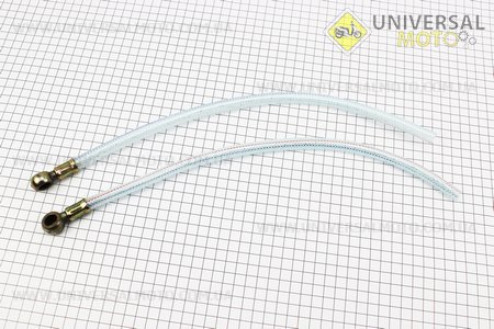 Трубка - шланг топливный длинной 410мм, комплект 2 штуки . Китай (Мотоблочный двигатель 175/180N / UM6030-V31)
