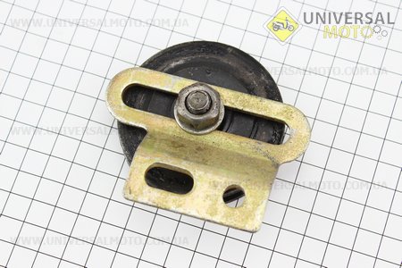 Ролик натяжний ременя + підшипник + кріплення. Китай (Запчастини на мотоблок з двигуном 175 та180N / UM6030-V54)
