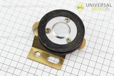 Ролик натяжний ременя + підшипник + кріплення. Китай (Запчастини на мотоблок з двигуном 175 та180N / UM6030-V54)