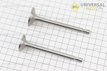 Клапан впускний (h-97; D-32; d-7), випускний (h-97; D-27; d-7) комплект 2шт R175A/R180NM. Китай (Запчастини на мотоблок з двигуном 175 та180N / UM6031-V27)