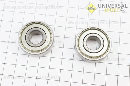Підшипник 6201 ZZ (12x32x10) вентилятора комплект 2шт. Китай (Запчастини на мотоблок з двигуном 175 та180N / UM6032-V18)