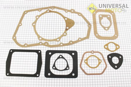 Прокладки двигателя комплект 11 штук R180NM под длинную крышку. Китай (Мотоблочный двигатель 175/180N / UM6032-V36)