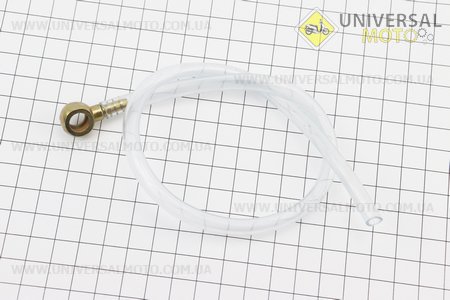 Трубка - шланг паливний L=410мм (обратка). Китай (Запчастини на мотоблок з двигуном 175 та180N / UM6032-V39)