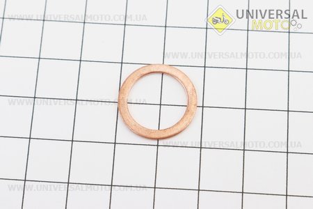 Шайба форсунки (мідна) 14х19х1. Китай (Запчастини на мотоблок з двигуном 175 та180N / UM6032-V42)