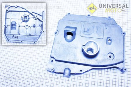 Крышка блока двигателя правая (короткая) алюминиевая 8отв. R190N/195NM