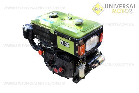 Двигатель мотоблочный в сборе + стартер 8л.с. ZUBR SH180NDL