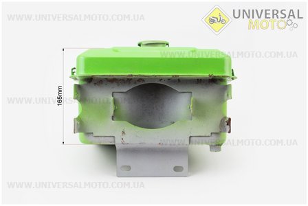 Бак паливний R175A/R180NM, 260x190x165мм, виступ. горловина, отвір під шланг паливний (можливий незначний наліт). Китай (Запчастини на мотоблок з двигуном 175 та180N / UM6032-V61)