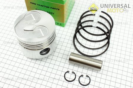 Поршень, кольца, палец комплект 80мм STD (с выборкой под клапана). Viper (Мотоблочный двигатель 175/180N / UM6032-V78)