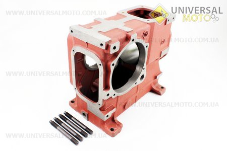 Блок двигателя, поршень 80мм R180NM (короткий) + гильза + шпильки 4 штуки . Viper (Мотоблочный двигатель 175/180N / UM6032-V80)